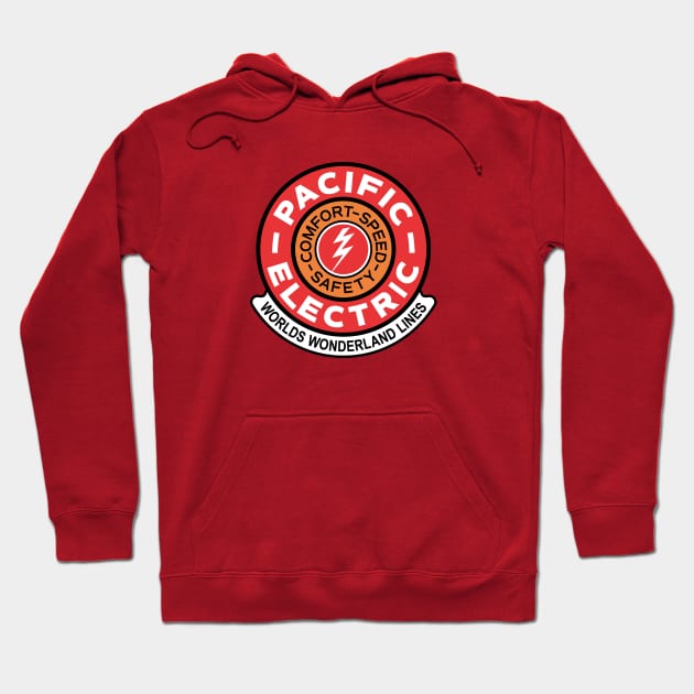 Pacific Electric Railway_RED Hoodie by BUNNY ROBBER GRPC